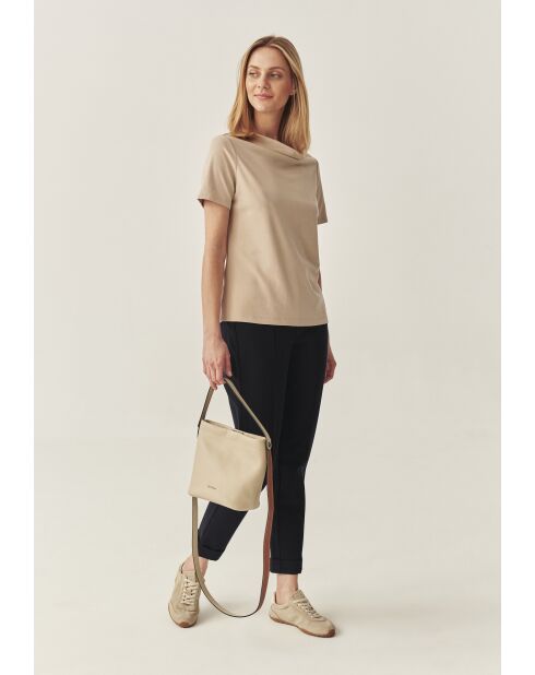 Blouse tricotée Luca beige