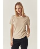 Blouse tricotée Luca beige