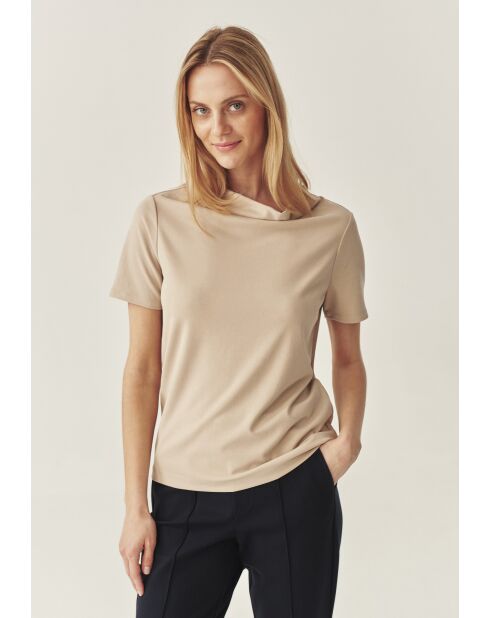 Blouse tricotée Luca beige