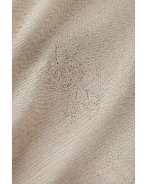 Beigefarbene Melange-Strickbluse Ambrila