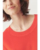 Zito 2 oranje gebreide blouse