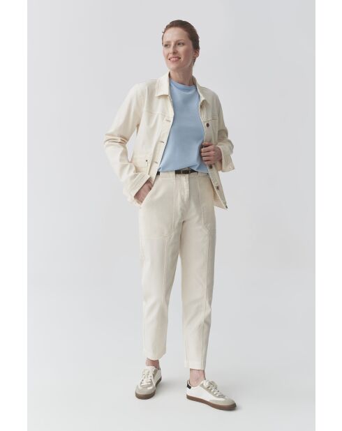 Cremefarbene Outdoorjacke Benita