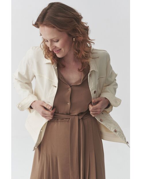 Cremefarbene Outdoorjacke Benita