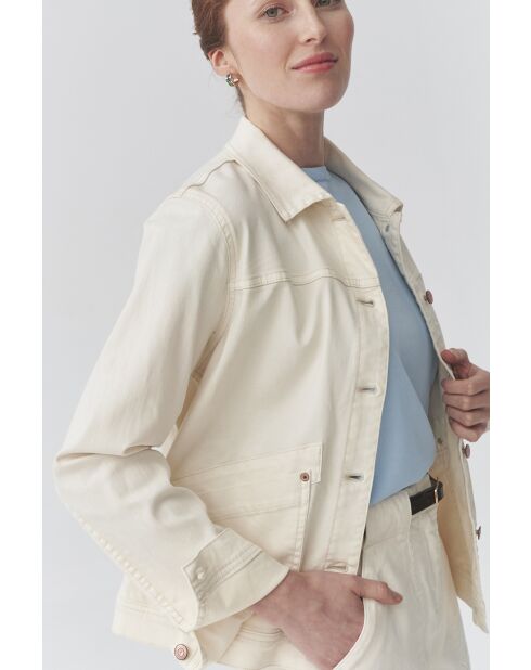 Cremefarbene Outdoorjacke Benita