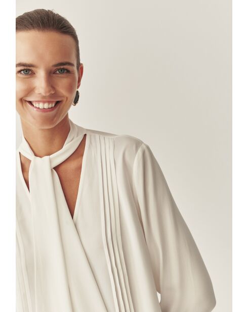 Crèmewitte top Ardea