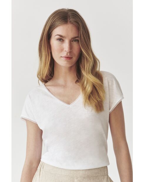 Sorna weiße Strickbluse