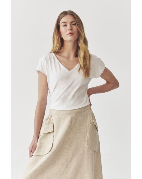 Sorna weiße Strickbluse