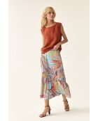 Türkisfarbener Puderrock Bolena