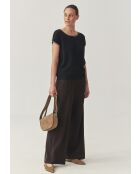 Pantalon Fedora dark chocolate