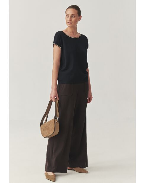 Pantaloni Fedora cioccolato fondente