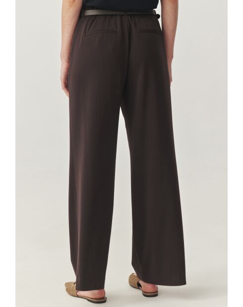 Pantaloni Fedora cioccolato fondente