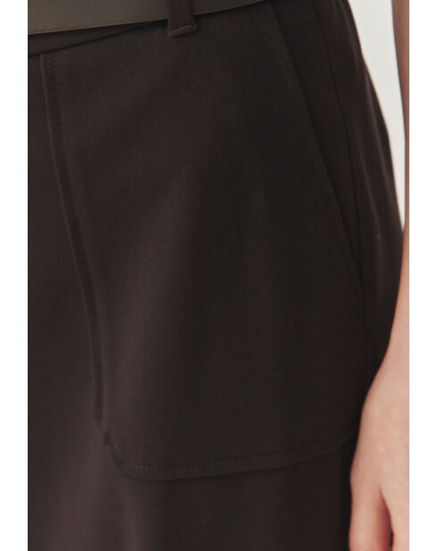 Pantaloni Fedora cioccolato fondente