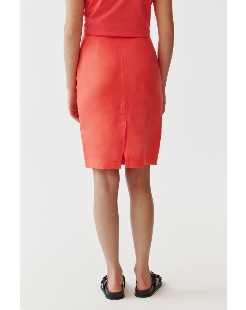Koraalkleurige rok Monoli