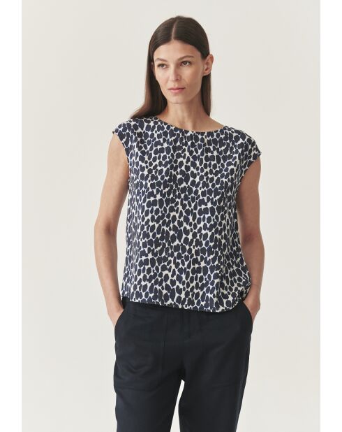 Marineblaues Top Raela