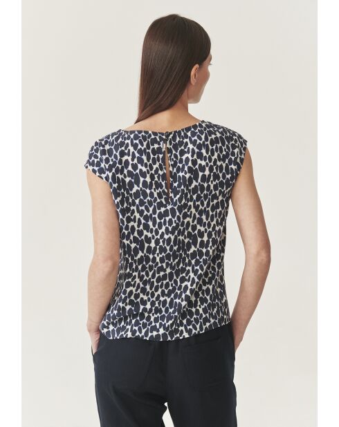 Marineblaues Top Raela