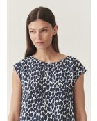 Marineblaues Top Raela