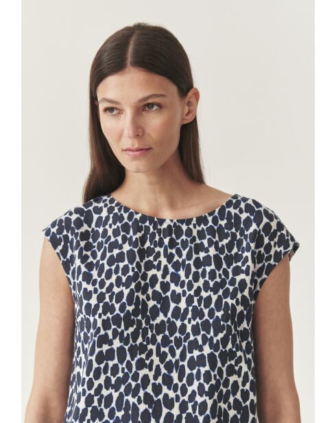 Marineblaues Top Raela