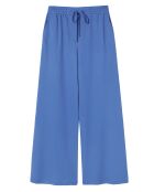 Blauwe gebreide broek Namaliko