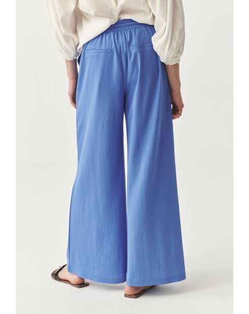 Blauwe gebreide broek Namaliko