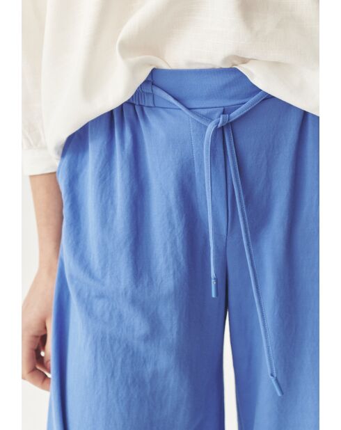 Blauwe gebreide broek Namaliko