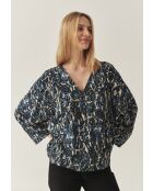 Marineblauwe top Vivienne 1