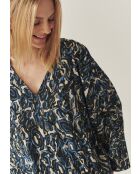 Marineblauwe top Vivienne 1