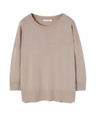 Beiger melierter Pullover Nala