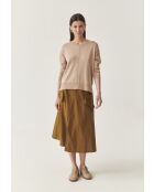 Beiger melierter Pullover Nala