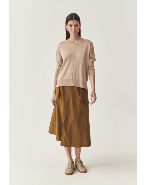 Beiger melierter Pullover Nala