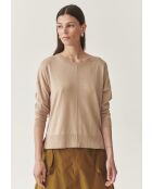 Beiger melierter Pullover Nala