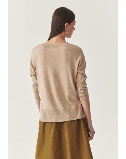 Beiger melierter Pullover Nala