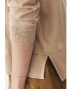 Beiger melierter Pullover Nala