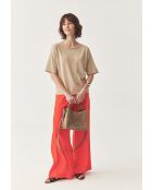 Beiger melierter Pullover Asha