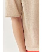 Beiger melierter Pullover Asha