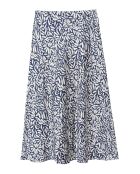 Satini Cz marineblauer Rock