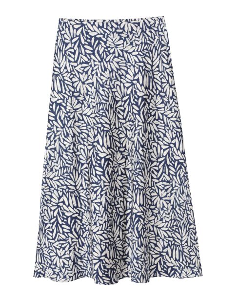 Marineblauwe rok Satini Cz