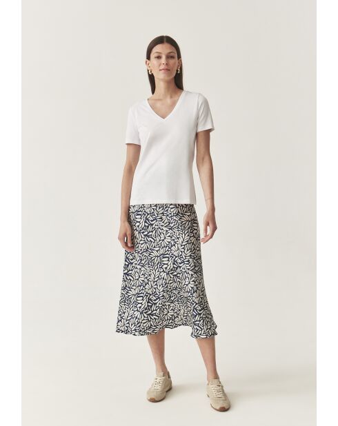 Marineblauwe rok Satini Cz