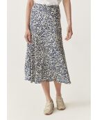 Satini Cz marineblauer Rock