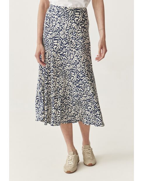 Marineblauwe rok Satini Cz