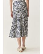 Satini Cz marineblauer Rock