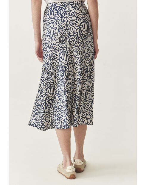 Marineblauwe rok Satini Cz