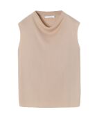 Blouse tricotée Kezi beige