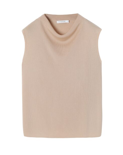 Blouse tricotée Kezi beige