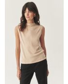 Blouse tricotée Kezi beige