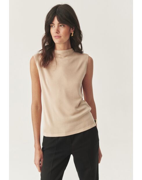 Blouse tricotée Kezi beige