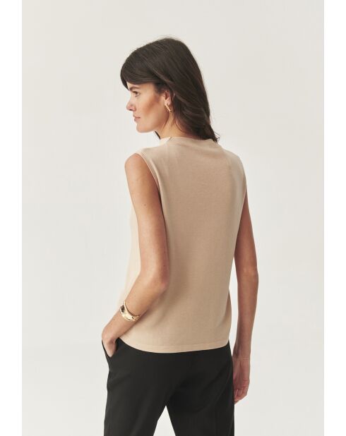 Blouse tricotée Kezi beige