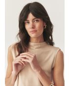 Blouse tricotée Kezi beige