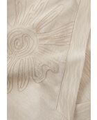 Celia 1 beigefarbene Melange-Strickbluse