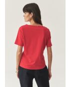 Blouse tricotée Mikajo intensive red