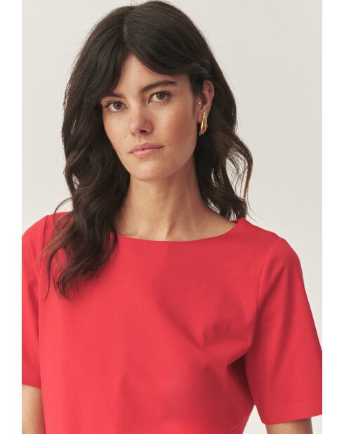 Blouse tricotée Mikajo intensive red